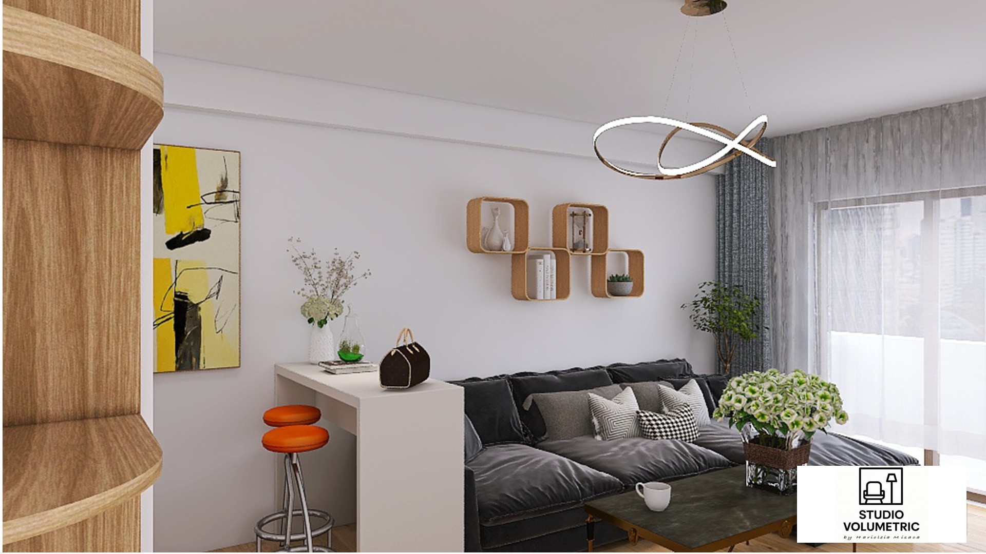 Camera 3 in 1 — fotografie design interior Studio Volumetric, imaginea 2 din 7