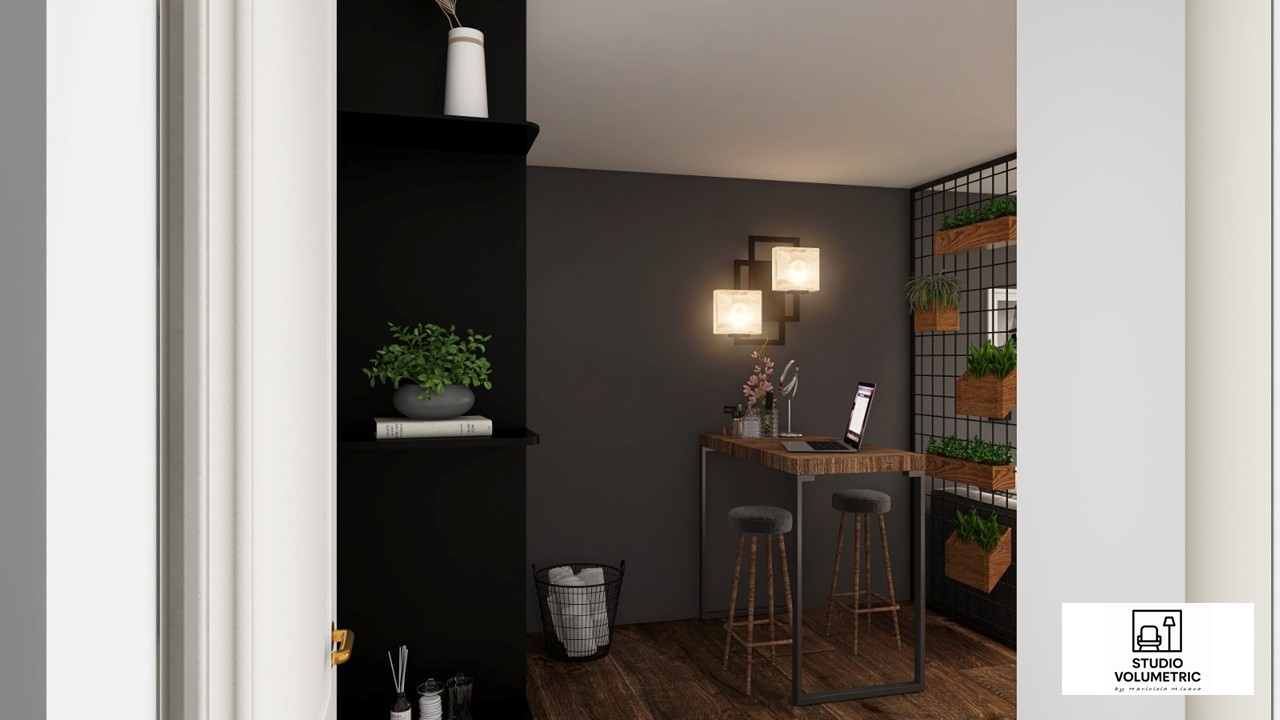 Living multifuncțional masculin — fotografie design interior Studio Volumetric, imaginea 4 din 7