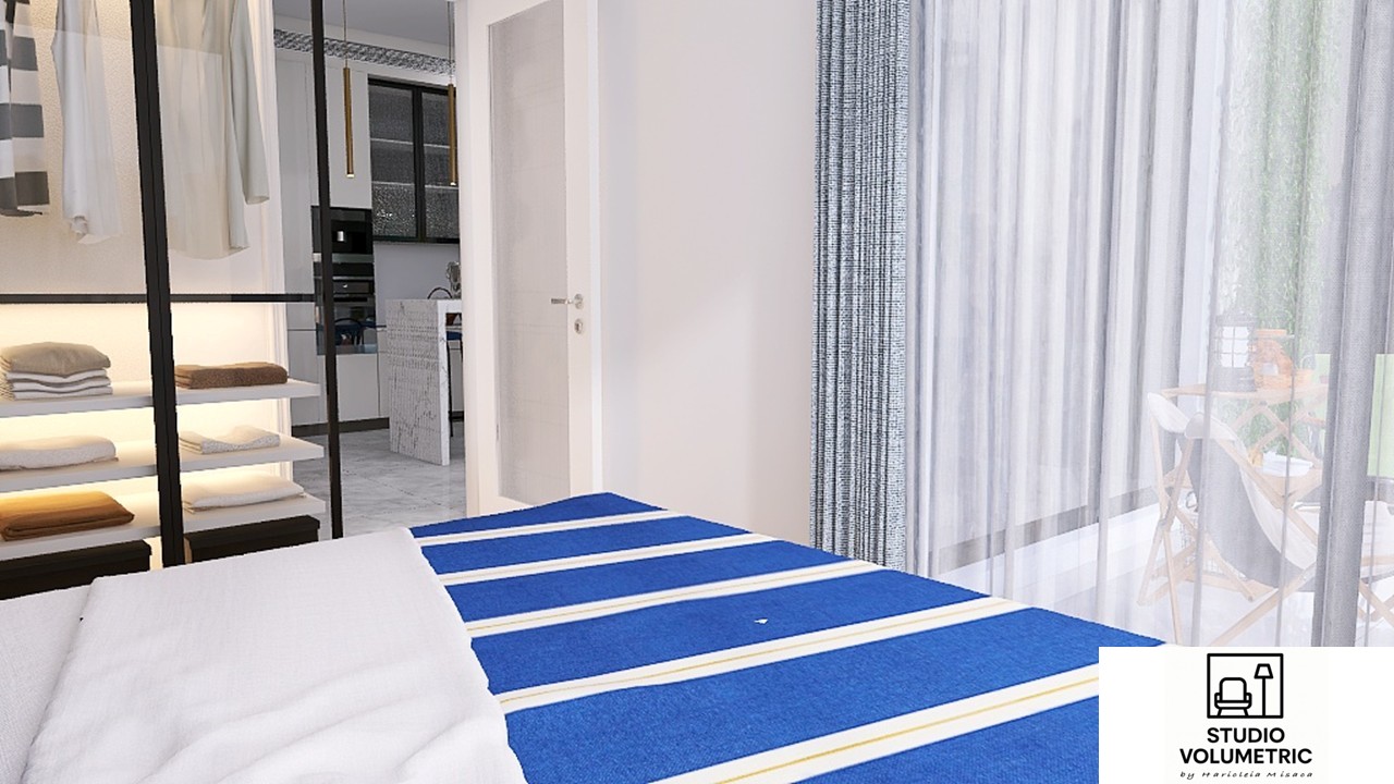 Apartament la mare de închiriat — fotografie design interior Studio Volumetric, imaginea 3 din 9