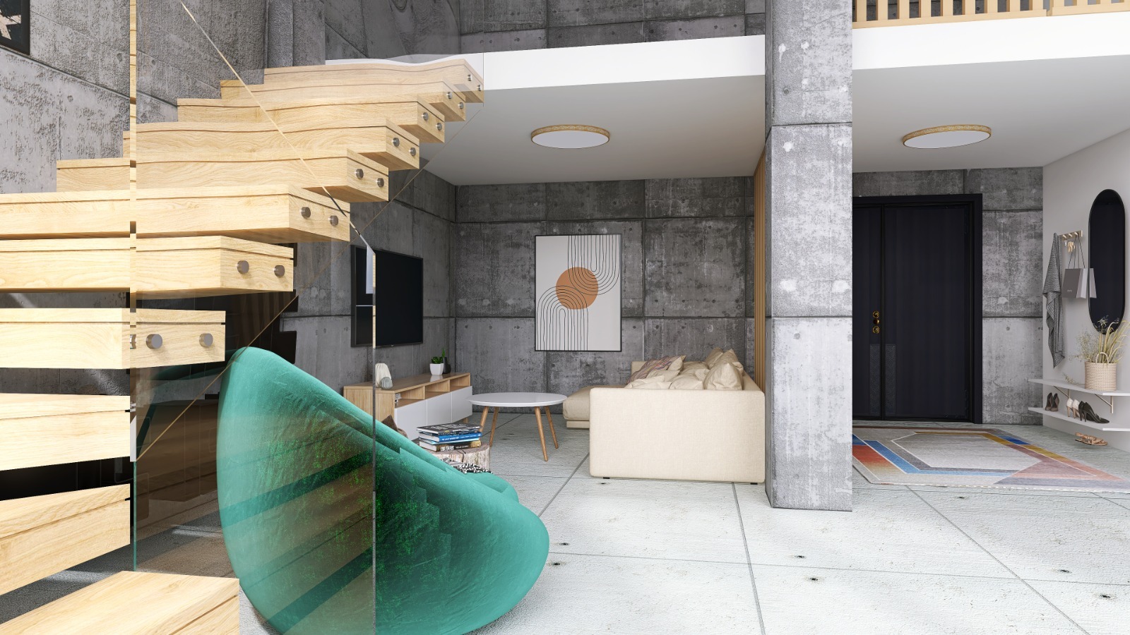 Penthouse Aviatorilor — fotografie design interior Studio Volumetric, imaginea 1 din 7