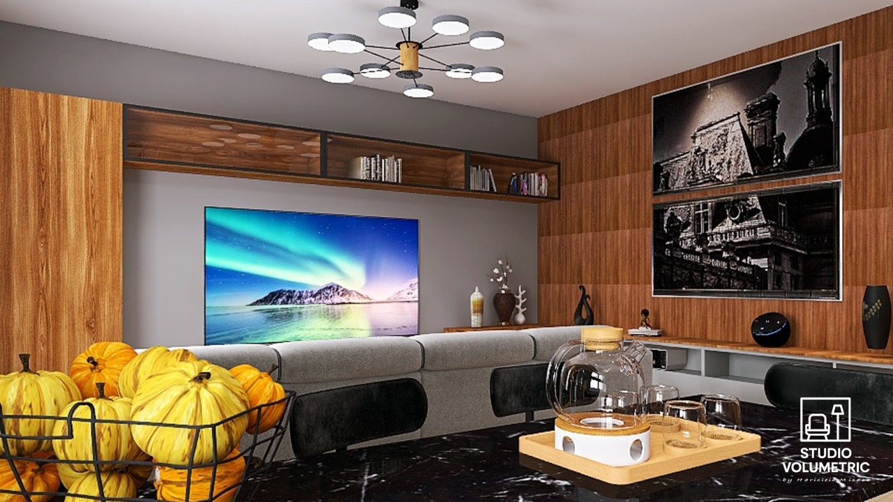 Proiect design interior Apartamentul texturilor — Studio Volumetric București
